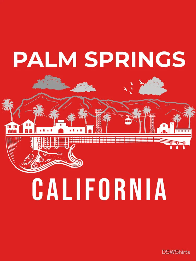 Palm Springs Skyline California Souvenir Palm Springs Classic T-Shirt