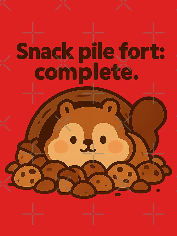 Cute Squirrel Mole Snack Fort Cozy Animal Art Classic T-Shirt