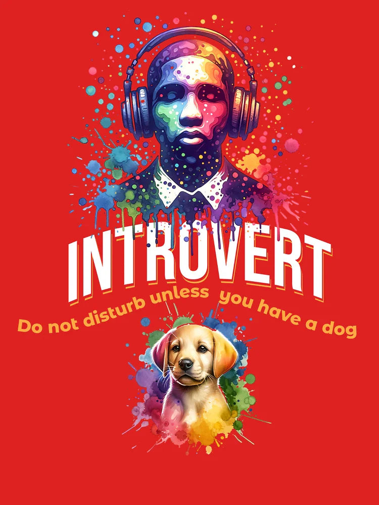 Introvert. Do Not Disturb Unless You Have a Dog. Classic T-Shirt