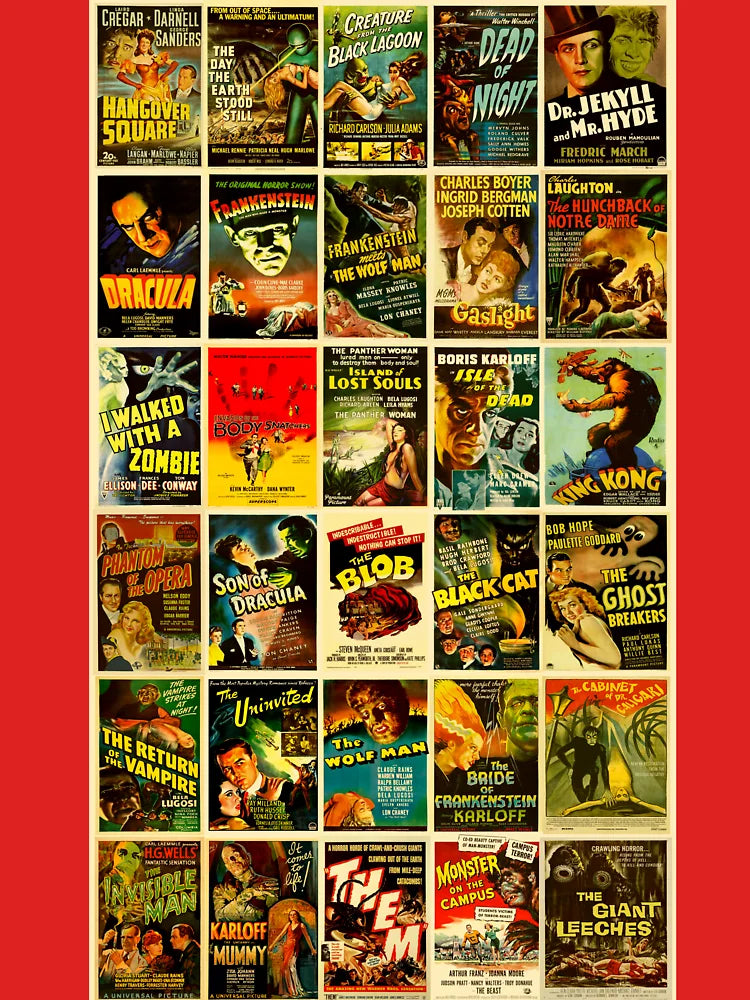 Vintage Classic Horror Monster Movie Posters Classic T-Shirt