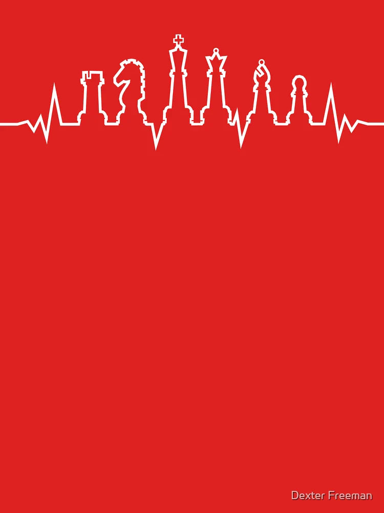 Chess Heartbeat Gift for Chess Lovers and Chess Club Fans Classic T-Shirt