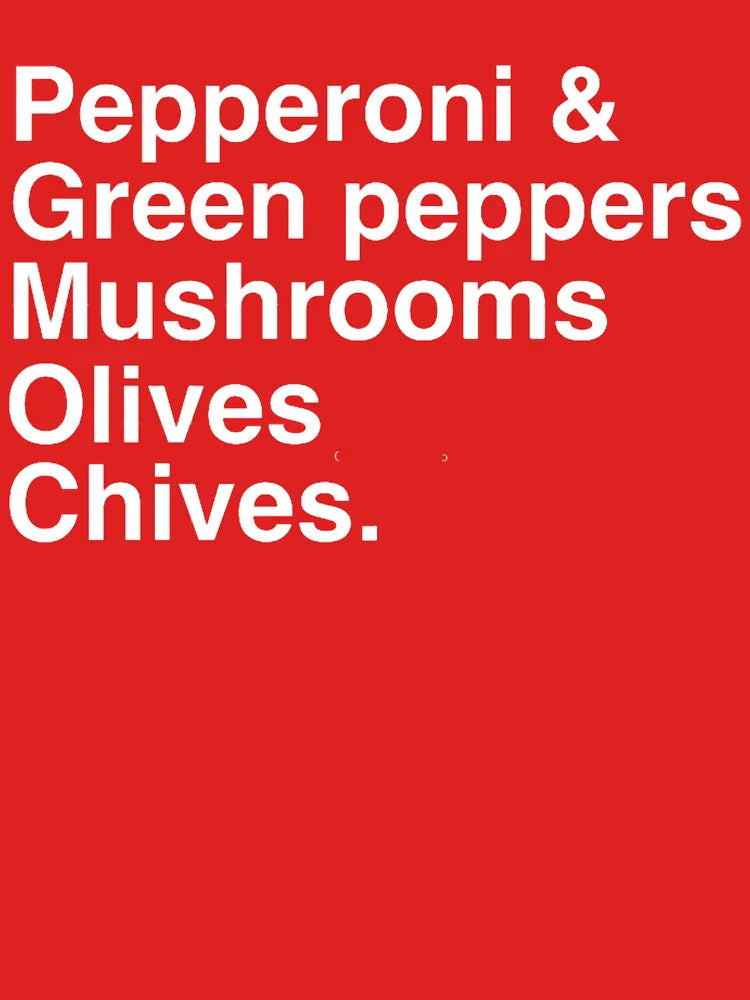 Pepperoni and green peppers. Classic T-Shirt