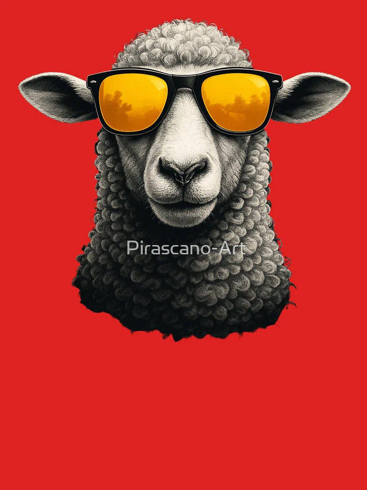 Cool Sheep wearing Sunglass, Animal Lovers Classic T-Shirt