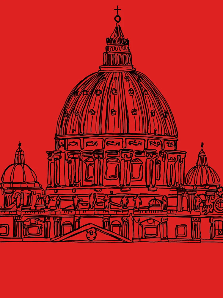 St Peters Dome Basilica in Rome Classic T-Shirt