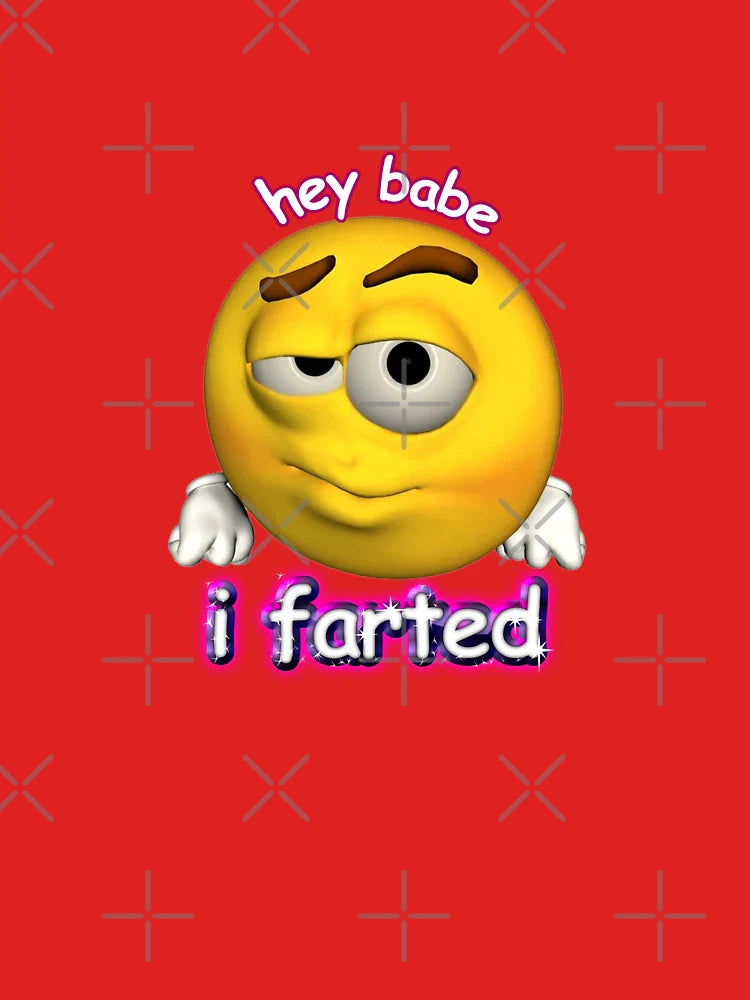 hey babe i farted rizz cursed face Classic T-Shirt