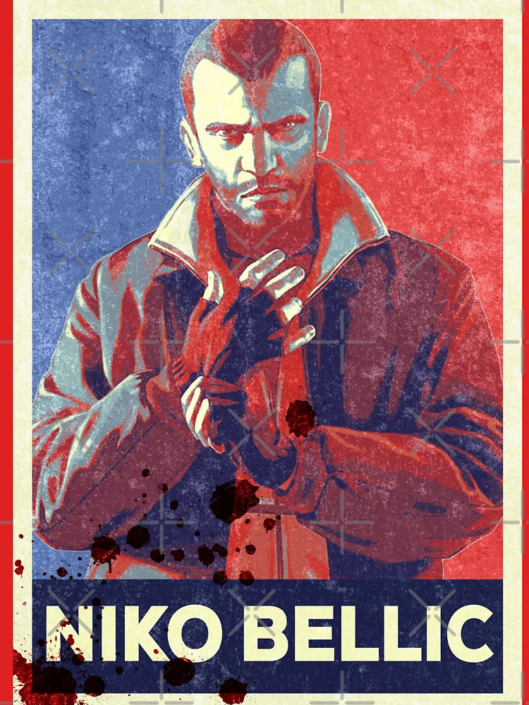 Niko in Hope and Distressed Style Classic T-Shirt