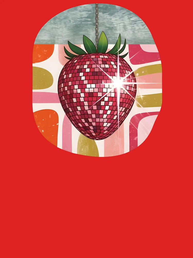 Discoball Strawberry retro Classic T-Shirt