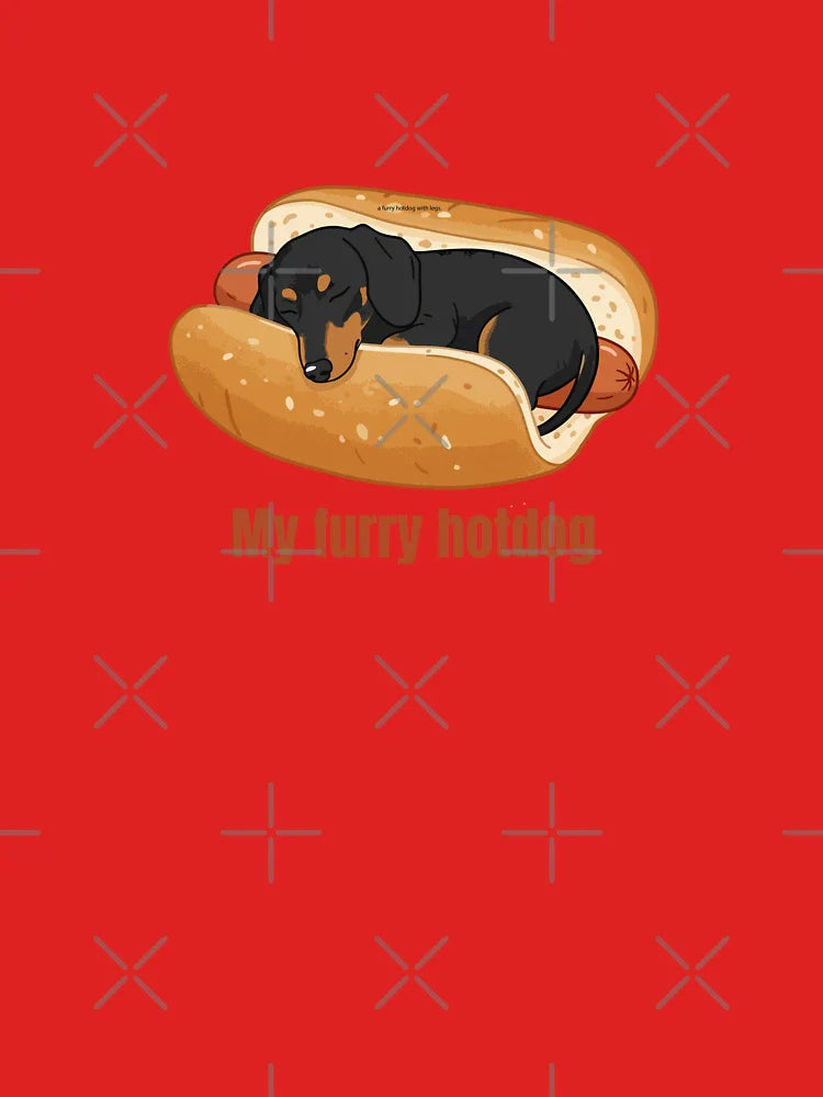 Furry Dachshund hotdog  Classic T-Shirt
