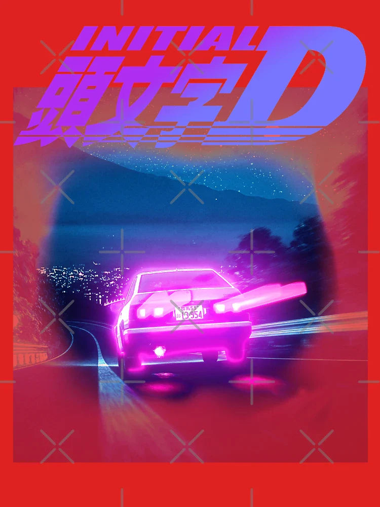INITIAL D NEON LIGHT AE86 Classic T-Shirt
