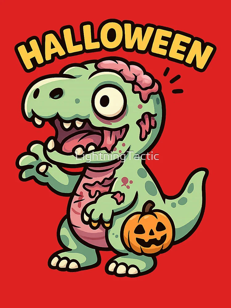 Zombie Dino Halloween Classic T-Shirt
