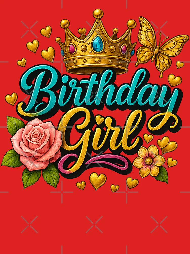 Teens birthday png | Birthday Girl Shirt png clipart | Girly birthday png | Birthday girl png pool party | Teenage birthday girl gifts Classic T-Shirt