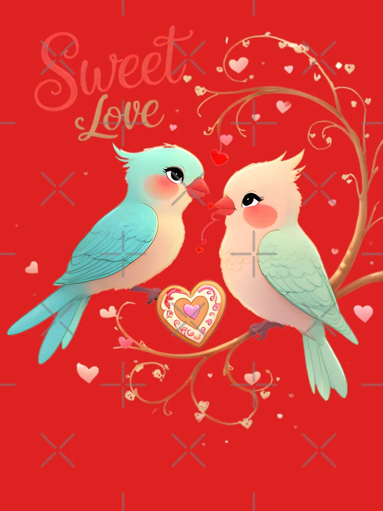 Cheerful Lovebird Art – Sweet Love Design Classic T-Shirt
