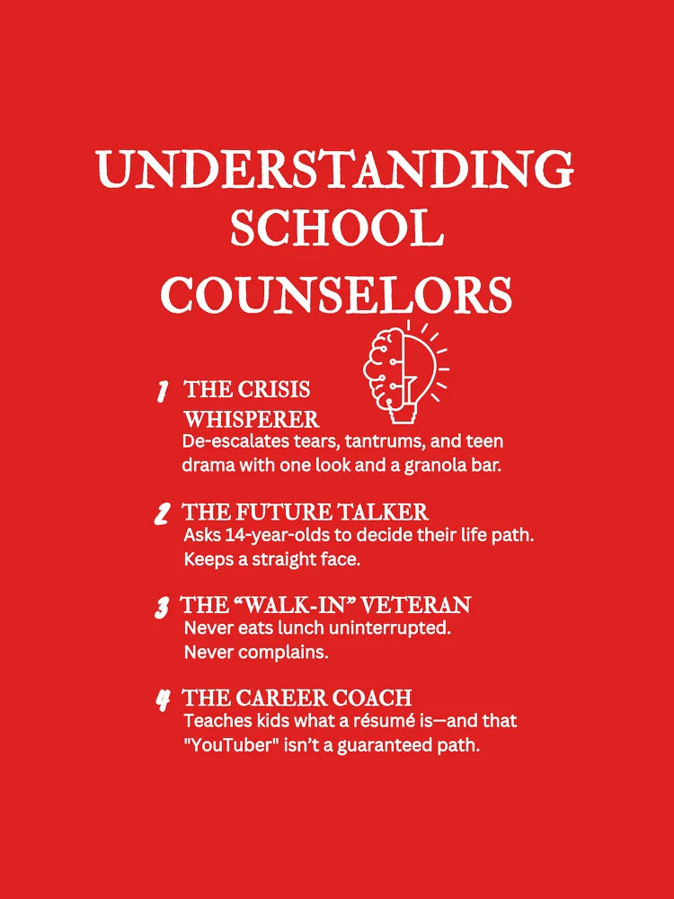 Understanding School Counselors â€“ Funny Education Life Definitions â€“ Black Classic T-Shirt