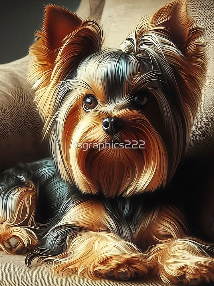 Yorkshire Terrier Art #4 | Yorkie Lovers Classic T-Shirt