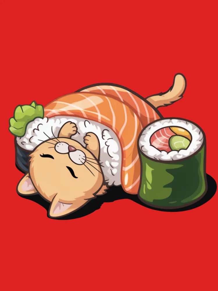 Kawaii Cat Sushi Funny Cat Owner Classic T-Shirt