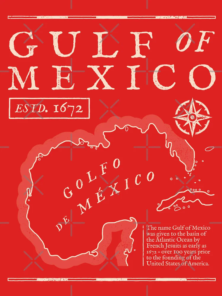 Gulf of Mexico 1672 Historic Map Classic T-Shirt