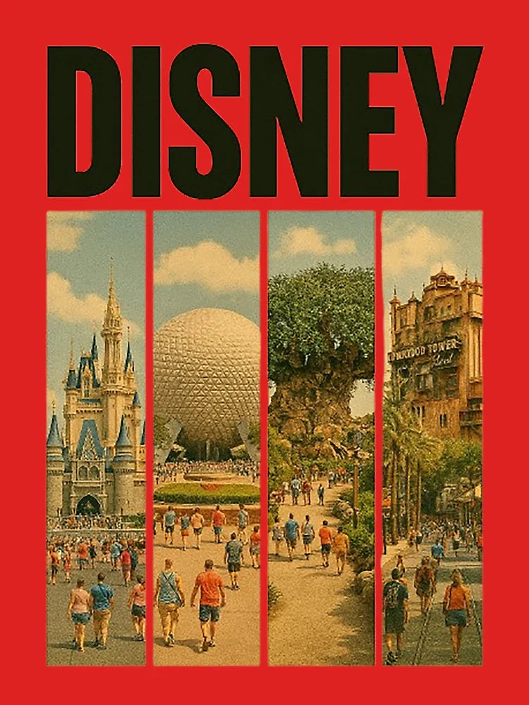 Retro Magic Kingdom Parks Poster – Vintage Travel Style Classic T-Shirt