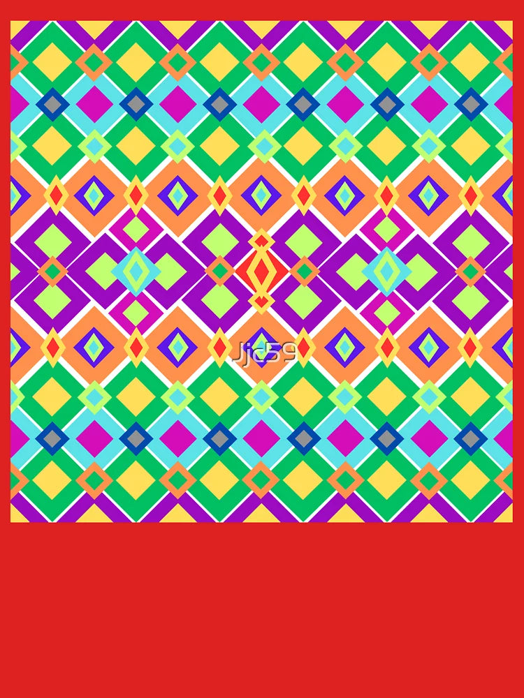Contemporary diamond geometric pattern Classic T-Shirt