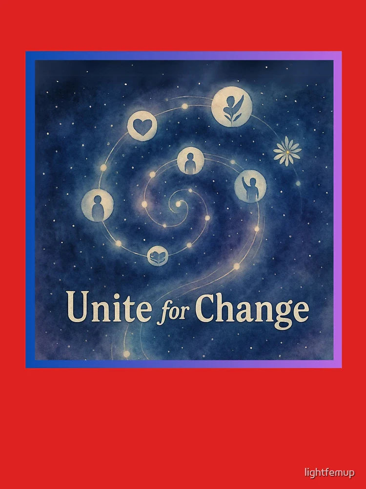 Unite for Change Celestial Spiral Quote Classic T-Shirt