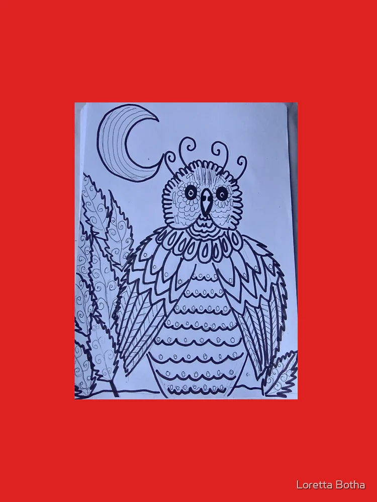 Owl with leaves and stars Classic T-Shirt