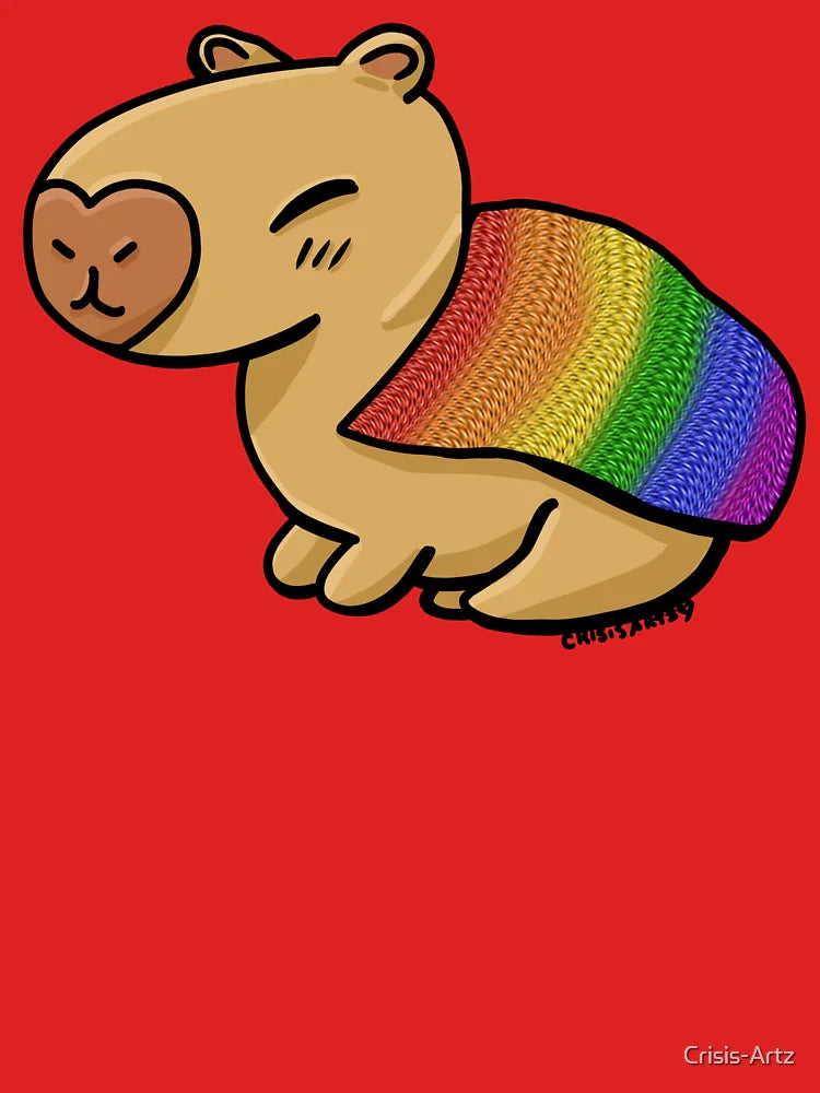 Pride Capybara- Rainbow Classic T-Shirt