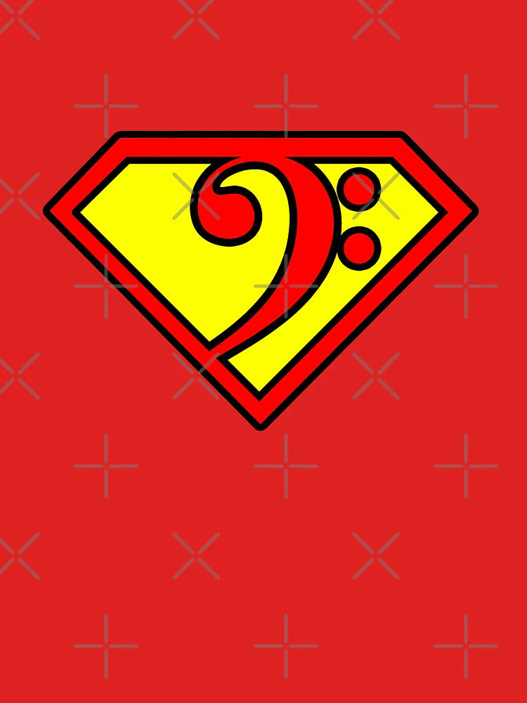 Superbassist - The Super Bass Clef Bassist Design Classic T-Shirt
