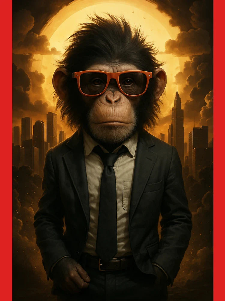 Business Ape - Sophisticated Monkey in a Suit and Shades Classic T-Shirt