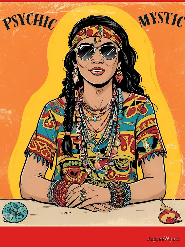 PSYCHIC HIPPIE BOHO: Native American Mystic Classic T-Shirt