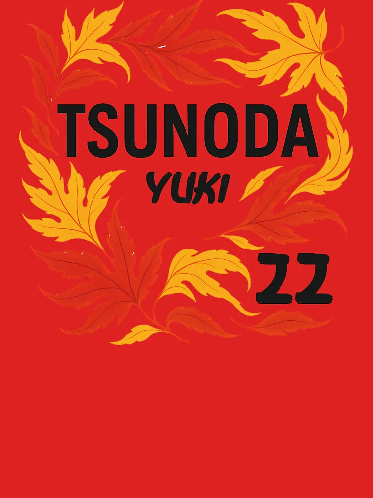 Yuki Tsunoda F1 Graphic - Japan Autumn Leaves Racing Design | Number 22 Art Classic T-Shirt