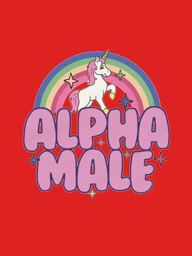 Alpha Male Unicorn Rainbow Classic T-Shirt