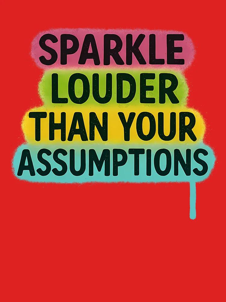 Sparkle Louder Than Your Assumptions – Bold Pride Art Classic T-Shirt