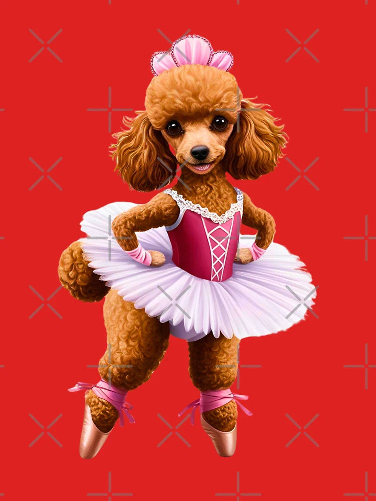 Adorable Toy Poodle Ballerina | Cute Dog in Tutu Ballet Art Classic T-Shirt