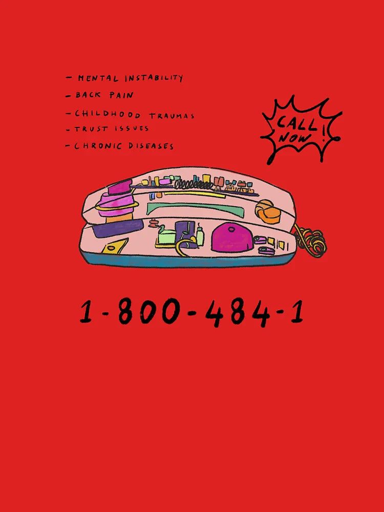 90s telephone mental health Classic T-Shirt