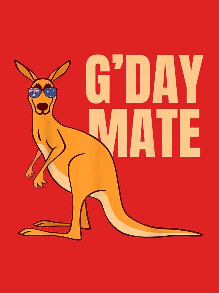 Australia G'Day Mate Funny Kangaroo Australian Symbol   Classic T-Shirt