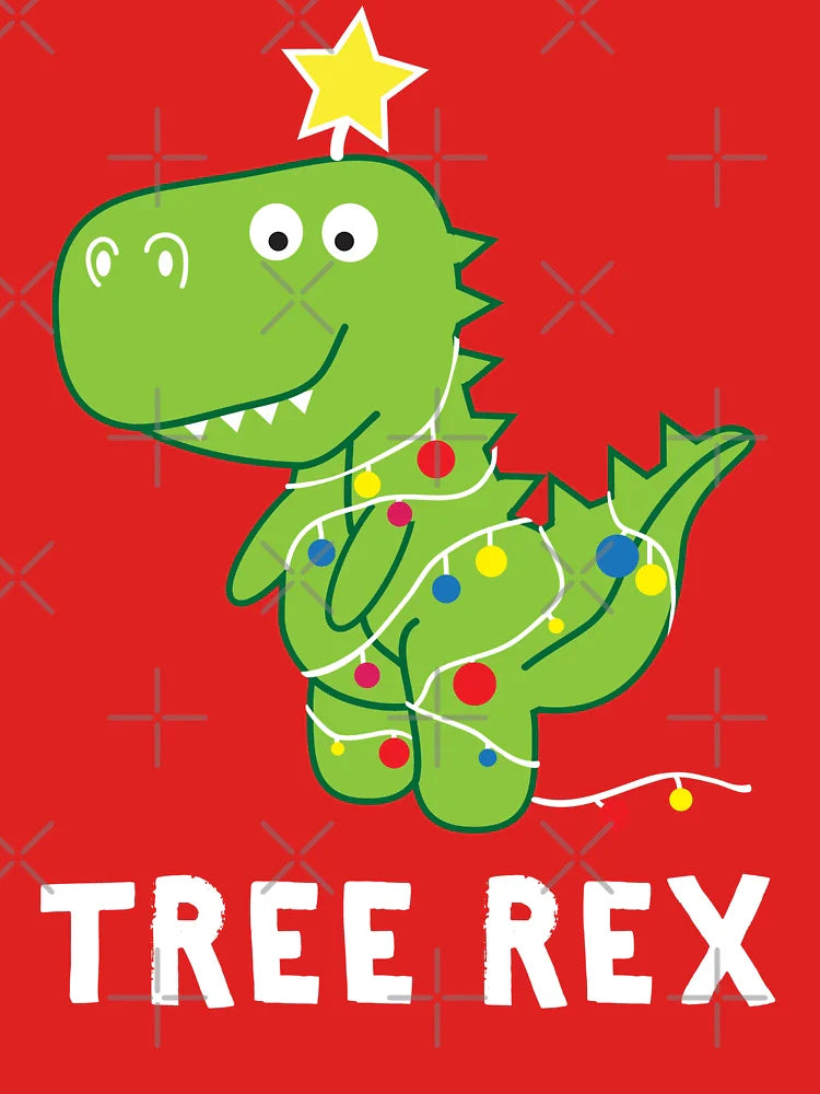 Funny Christmas Dinosaur Tree Rex Classic T-Shirt