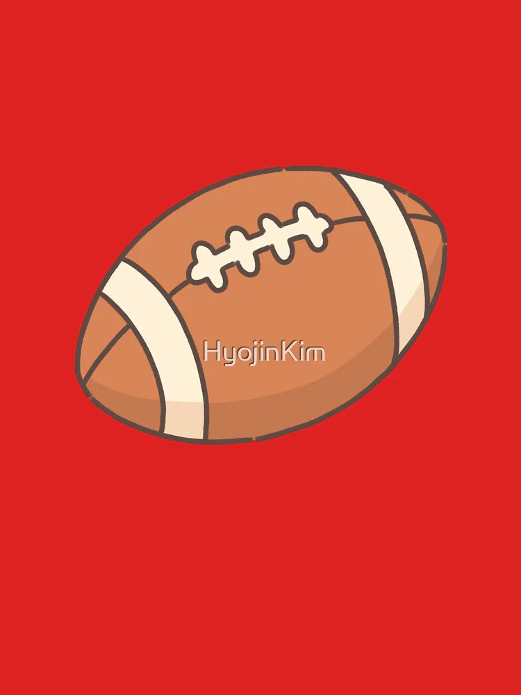 Cartoon American football (Rugby ball) Classic T-Shirt