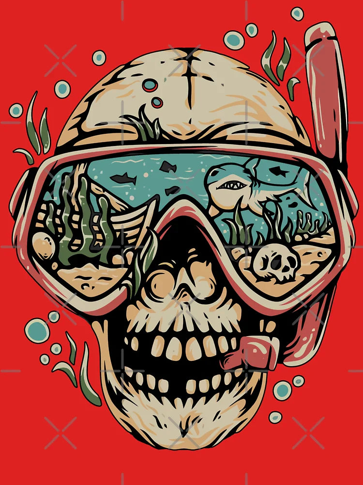 Submarine Skull Design Classic T-Shirt