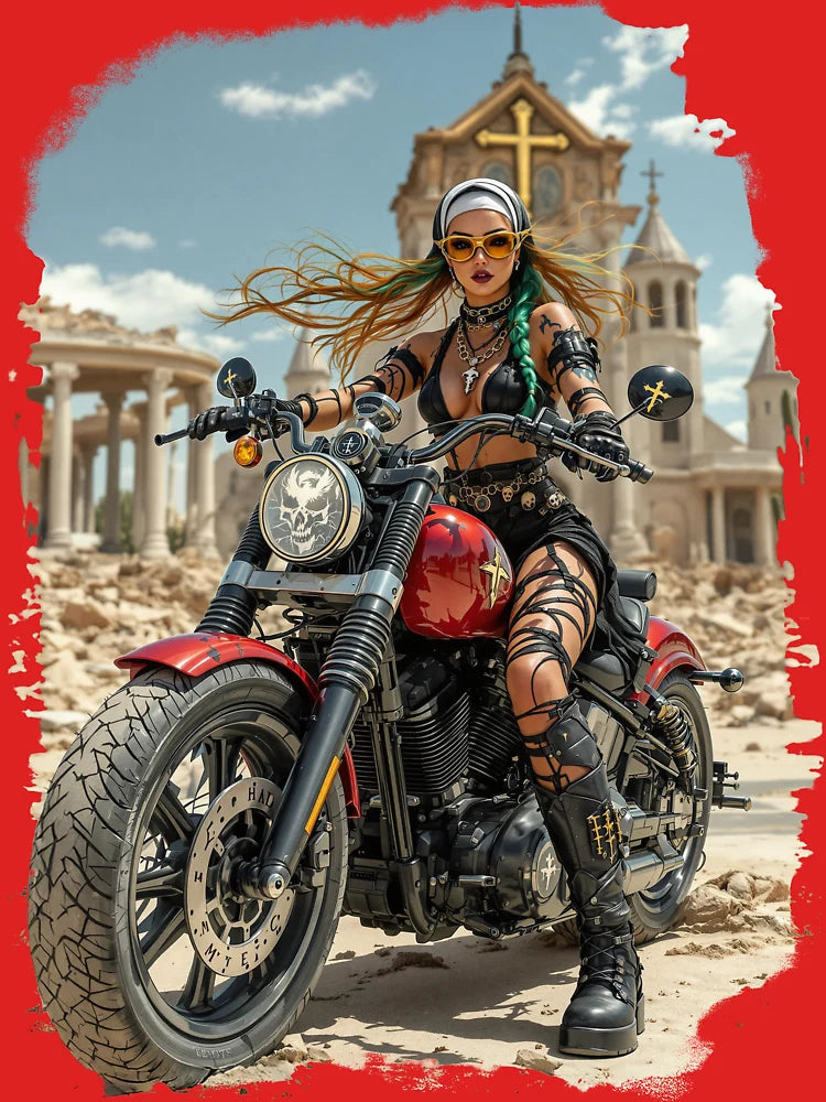 Apocalyptic Rider at Desert Temple Classic T-Shirt