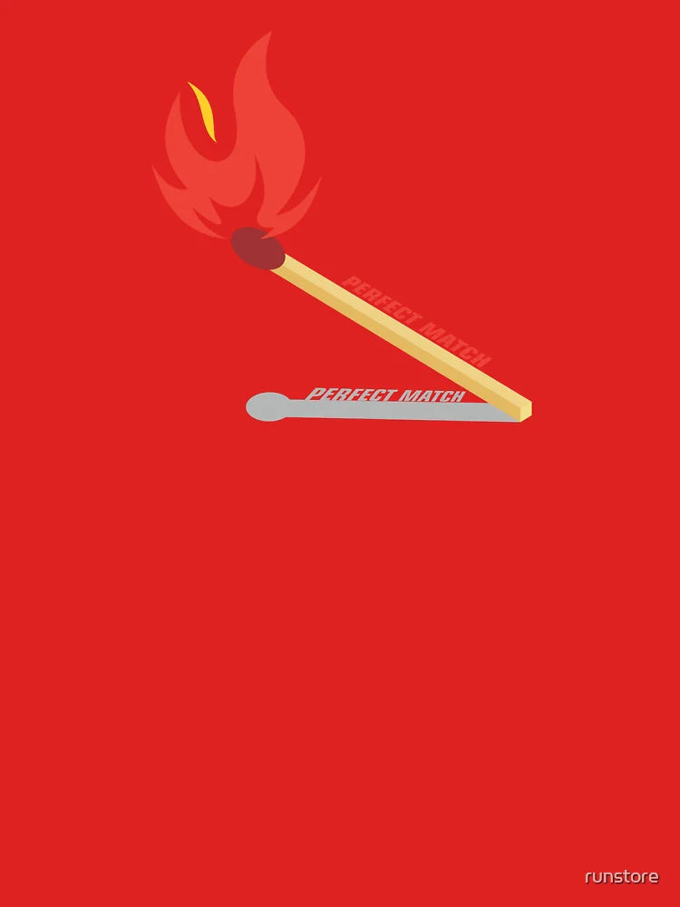 A burning safety match Classic T-Shirt