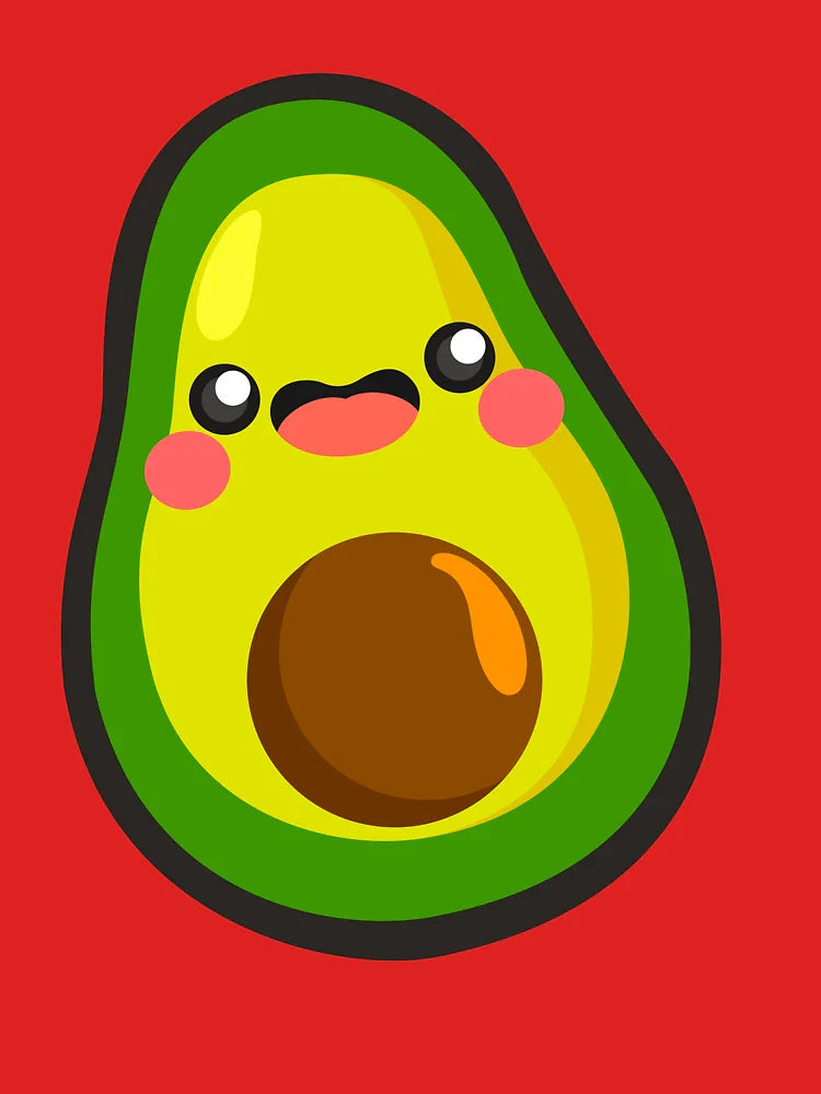 Avocado Kawaii Collage Classic T-Shirt