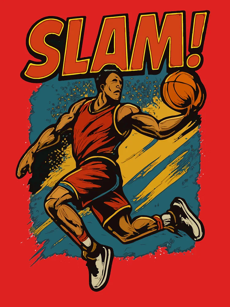 Slam Dunk Showdown â€“ Retro Comic Basketball Design Classic T-Shirt