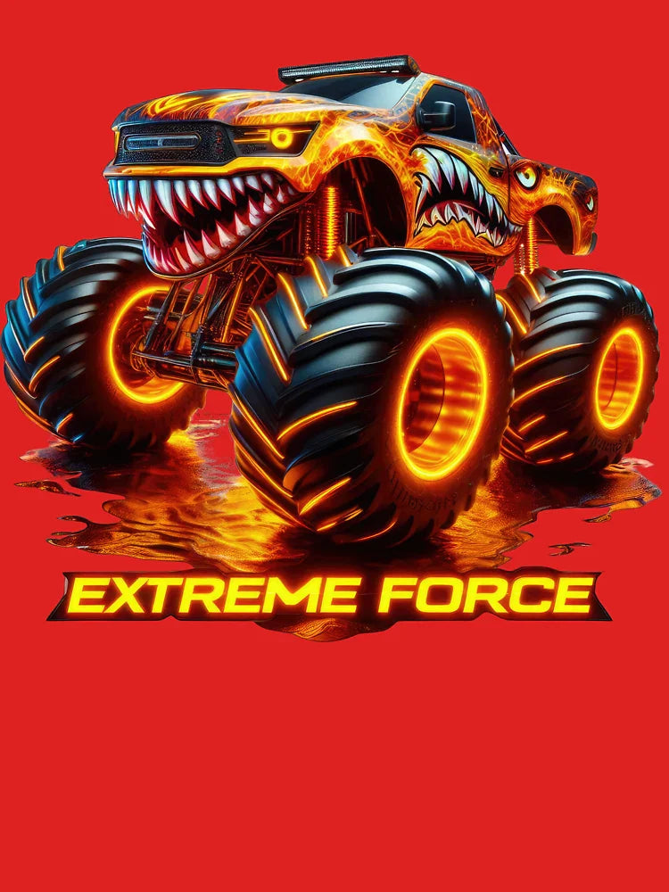 Extreme Force Monster Truck | Fire-Breathing Beast Mode Classic T-Shirt