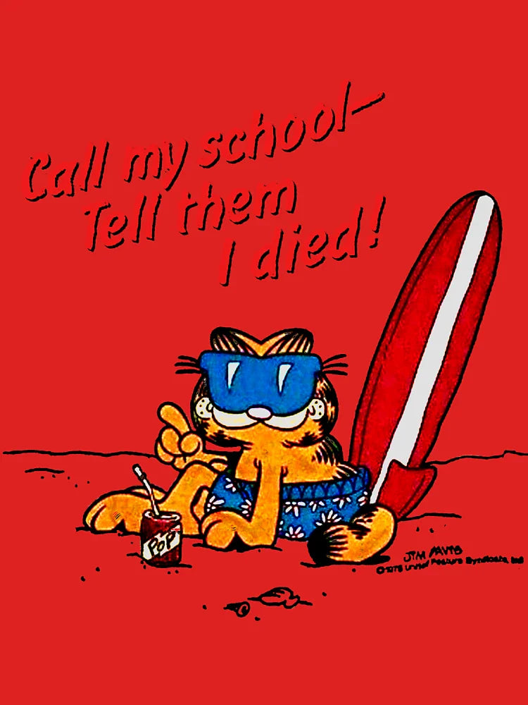 Garfield Skips School Classic T-Shirt