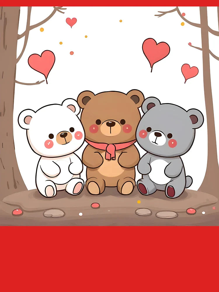 Kawaii Chibi Bear Shirt – Cute Anime Animal Tee for Lovers of Japanese Style Classic T-Shirt
