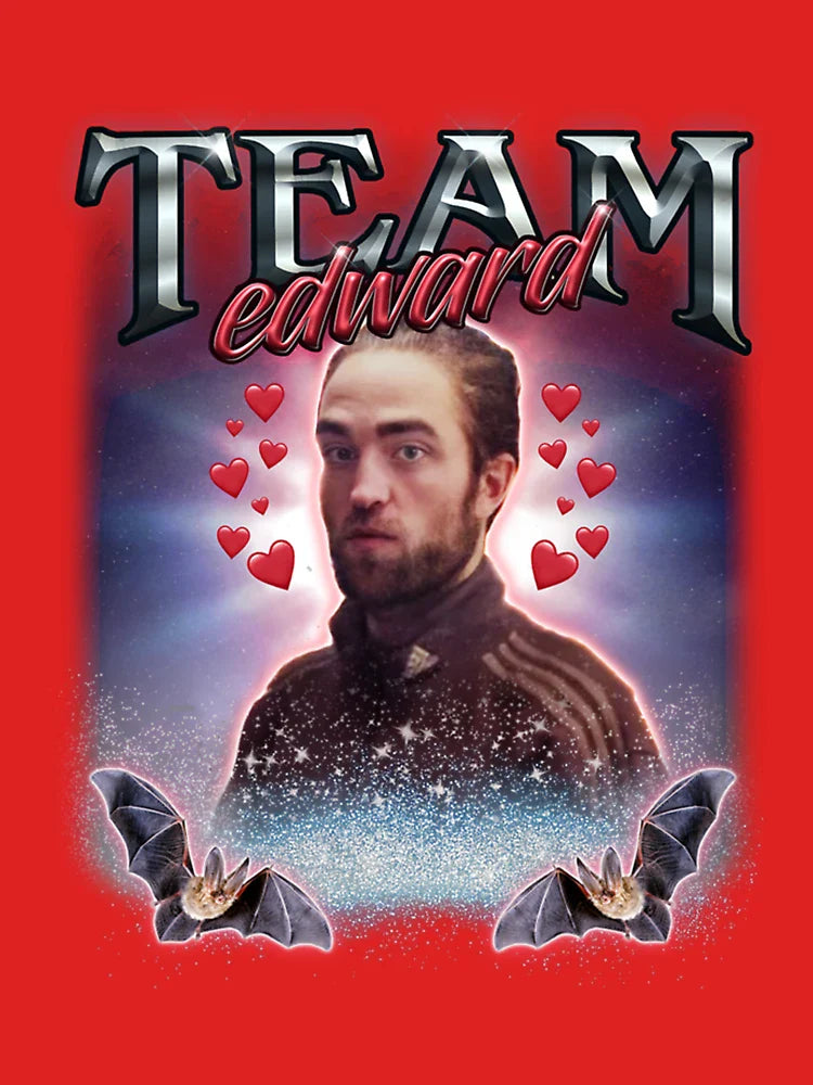 Team Edward Twilight Cursed Fan Collage   Classic T-Shirt