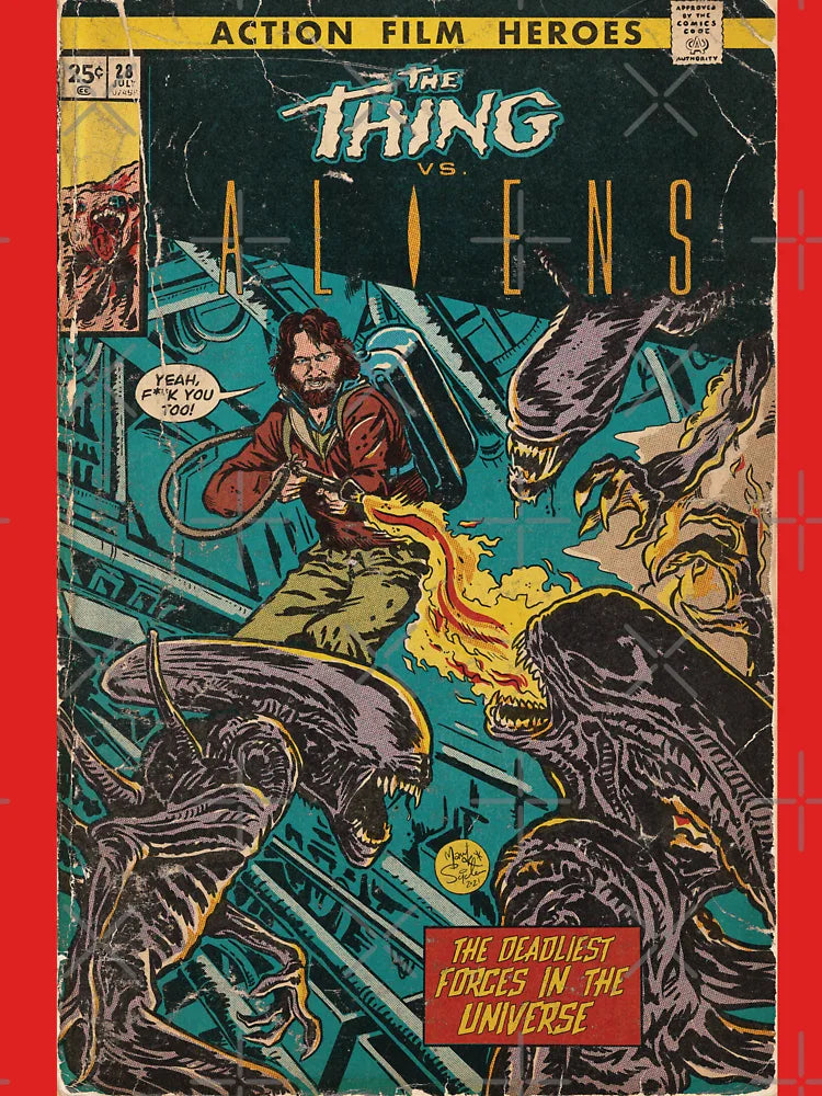 Thing vs. Aliens fan art comic cover Classic T-Shirt