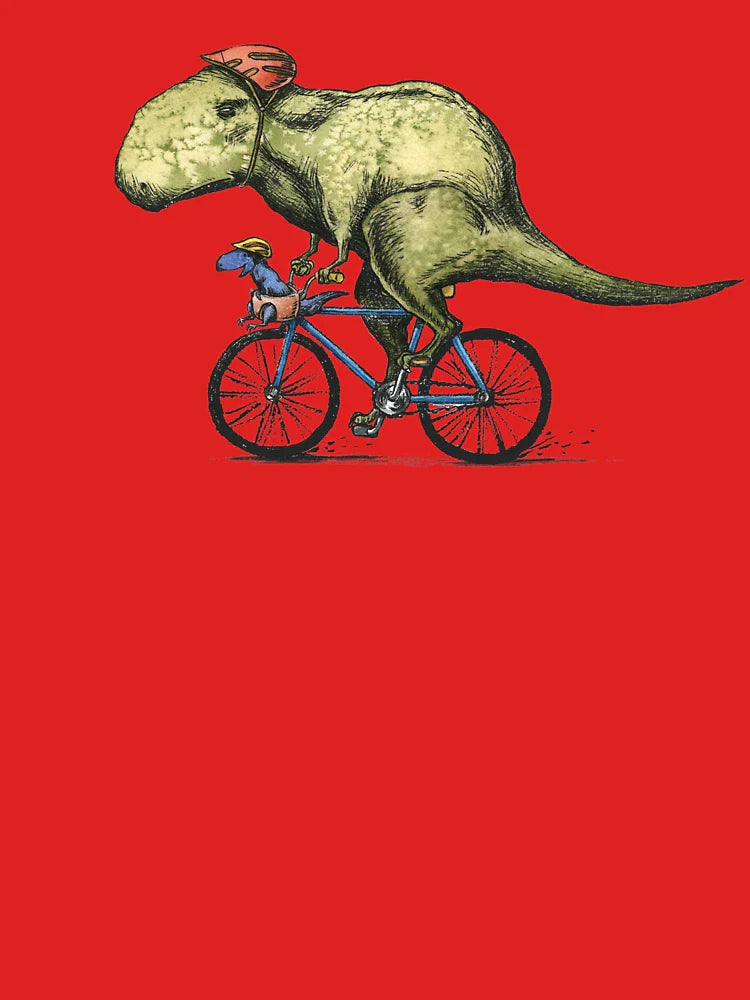 T-rex Bikers, Bicycle Riding Dinosaur Design Classic T-Shirt