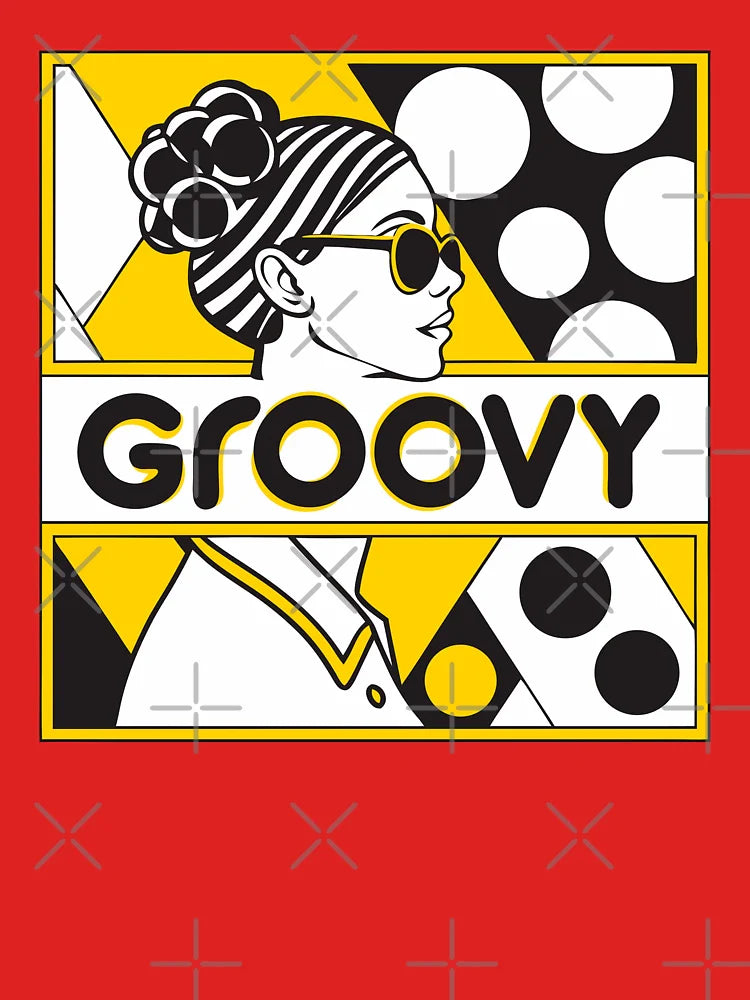 Groovy 60s Mod Fashion Girl Pop Art Classic T-Shirt