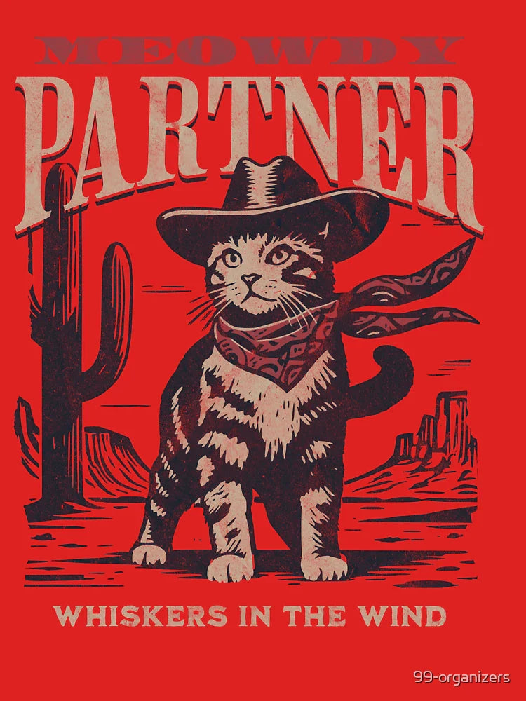 Meowdy Partner Whiskers in the Wind Classic T-Shirt
