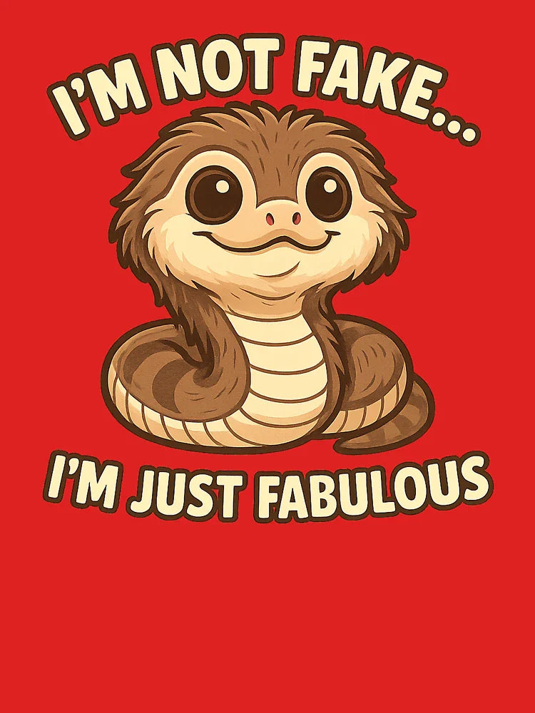 Hairy Cobra – I’m Not Fake, I’m Just Fabulous | Funny Snake Design Classic T-Shirt